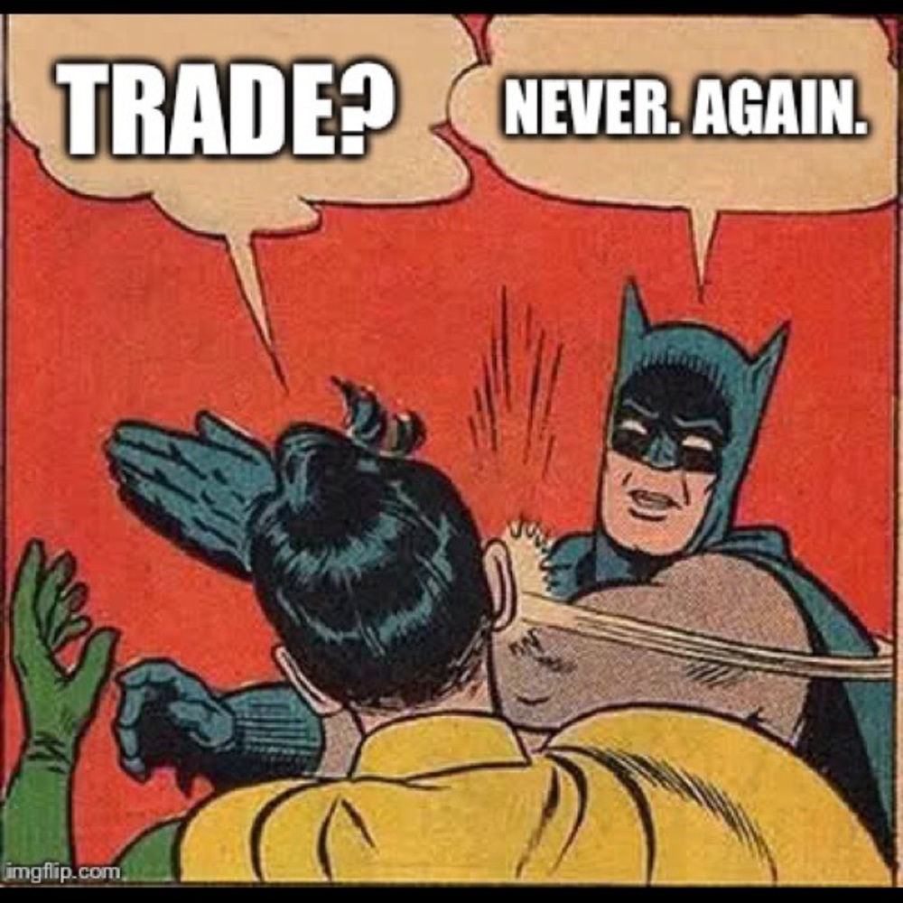 Why I won't trade again!
